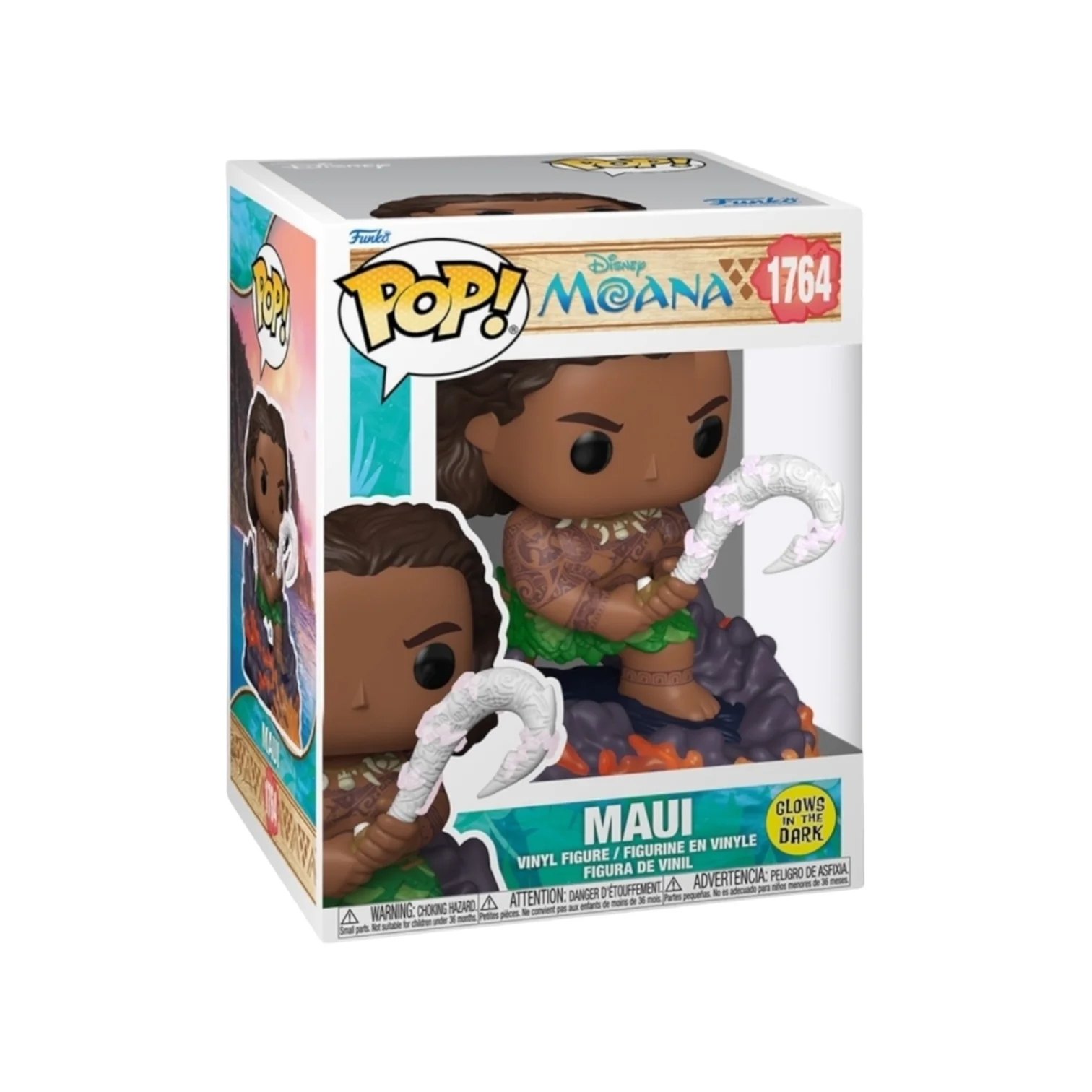 Maui (glow in the dark) #1764 Funko Pop Premium - Moana - PREORDER