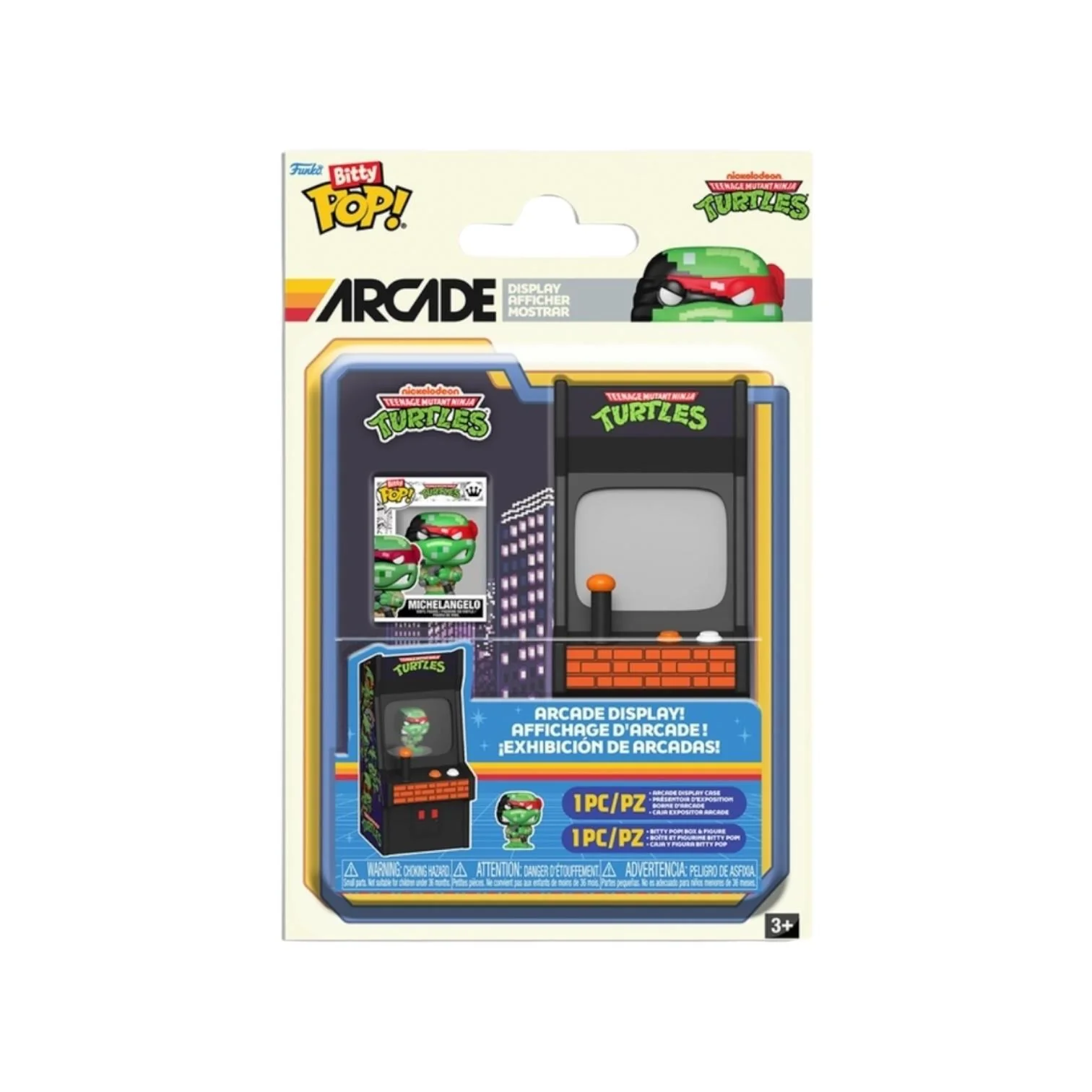 Michelangelo 8-bit Bitty Arcade Cabinet Funko Pop - Teenage Mutant Ninja Turtles - PREORDER