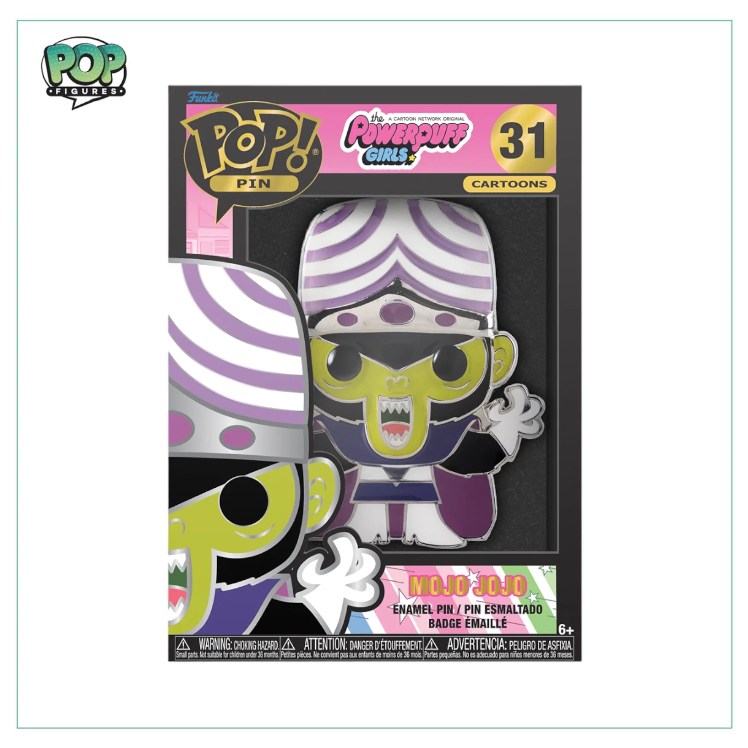 Mojo  Jojo #31 Funko Pop Pin! - Powerpuff Girls - Chance of chase