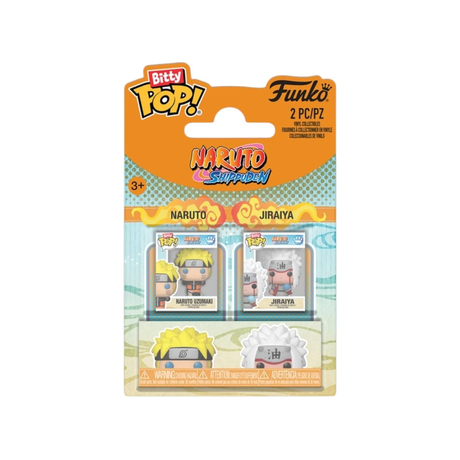 Naruto Uzumaki and Jiraiya 2 pack Bitty Pop - Naruto Shippuden - PREORDER