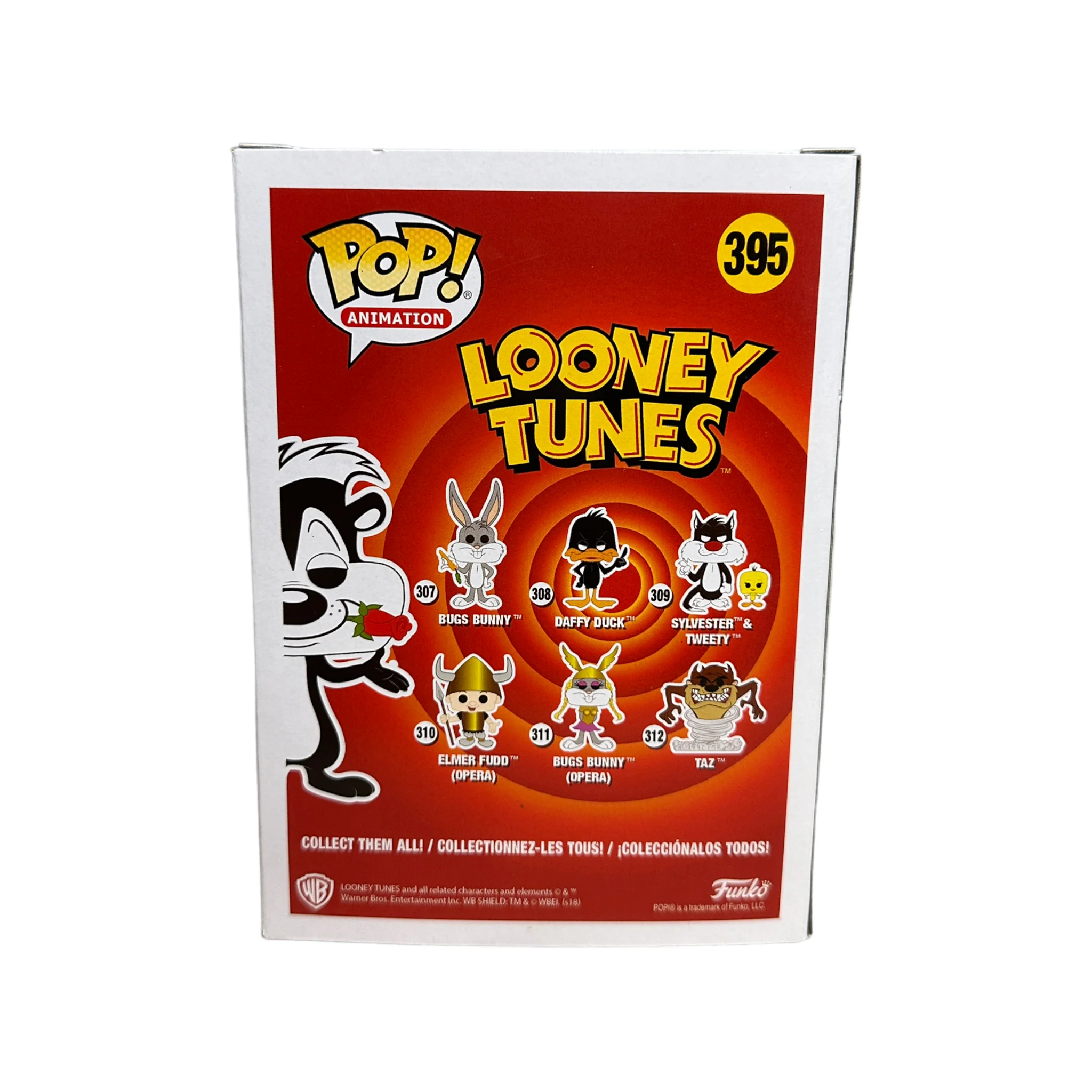 Pepé Le Pew #395 Funko Pop! - Looney Tunes - SDCC 2018 Shared Exclusive - Condition 7.5/10 - Image 3