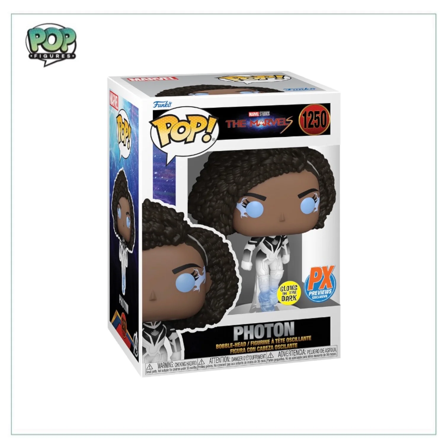 Photon #1250 (Glows in the Dark) Funko Pop! - The Marvels - PX Previews Exclusive