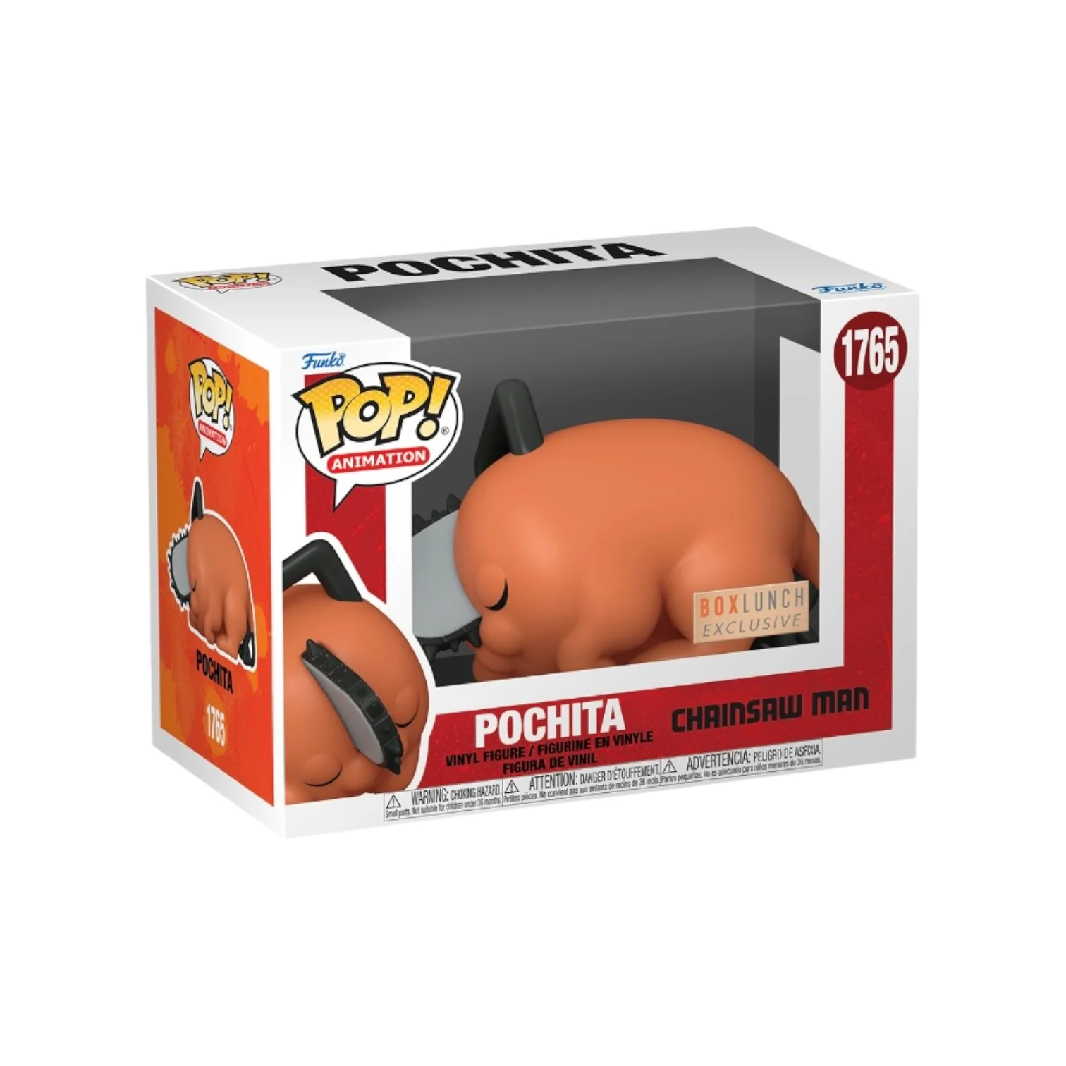 Pochita #1765 (Laying Down) Funko Pop! - Chainsaw Man - BoxLunch Exclusive