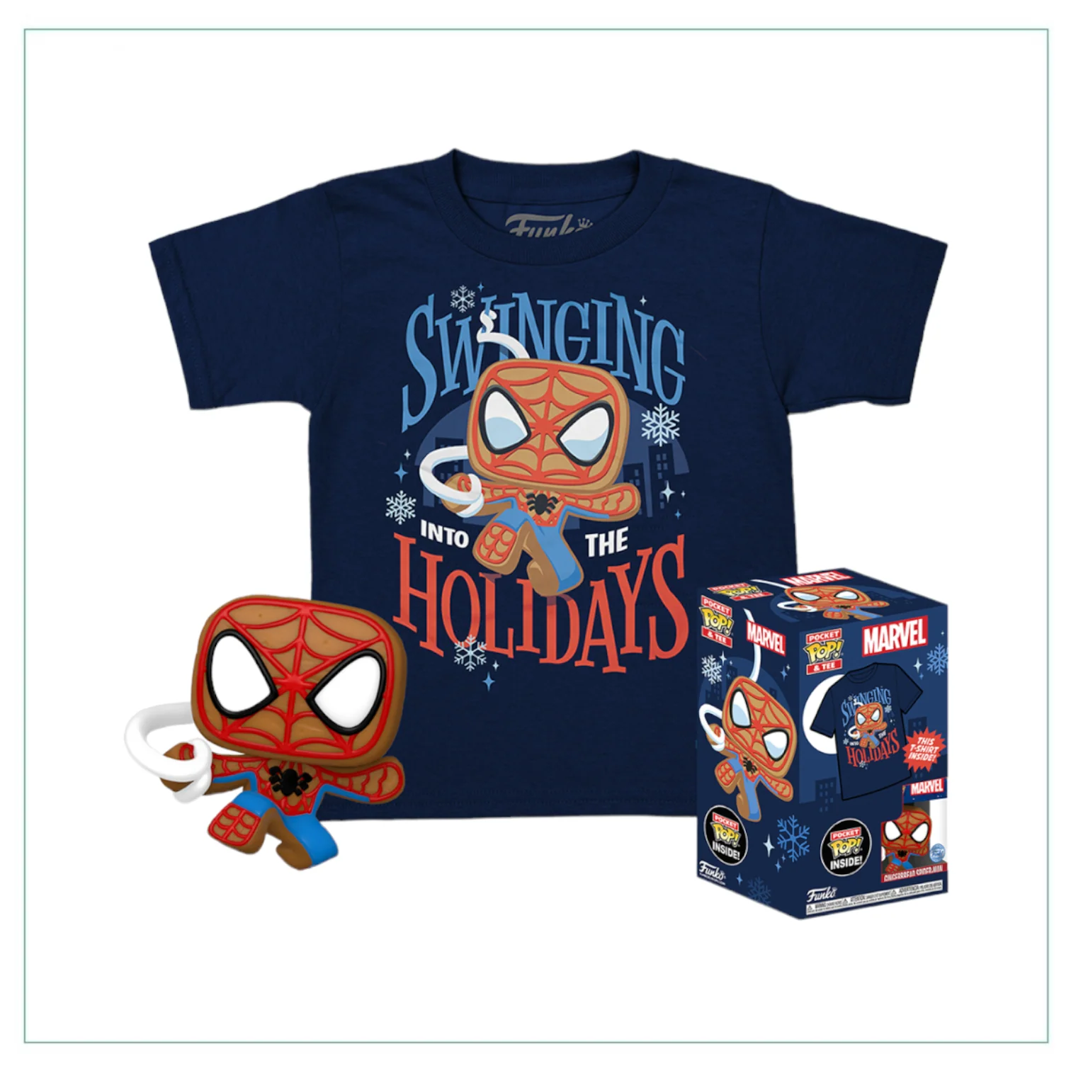 Pocket POP! & Tee: Marvel - Gingerbread Spider-Man