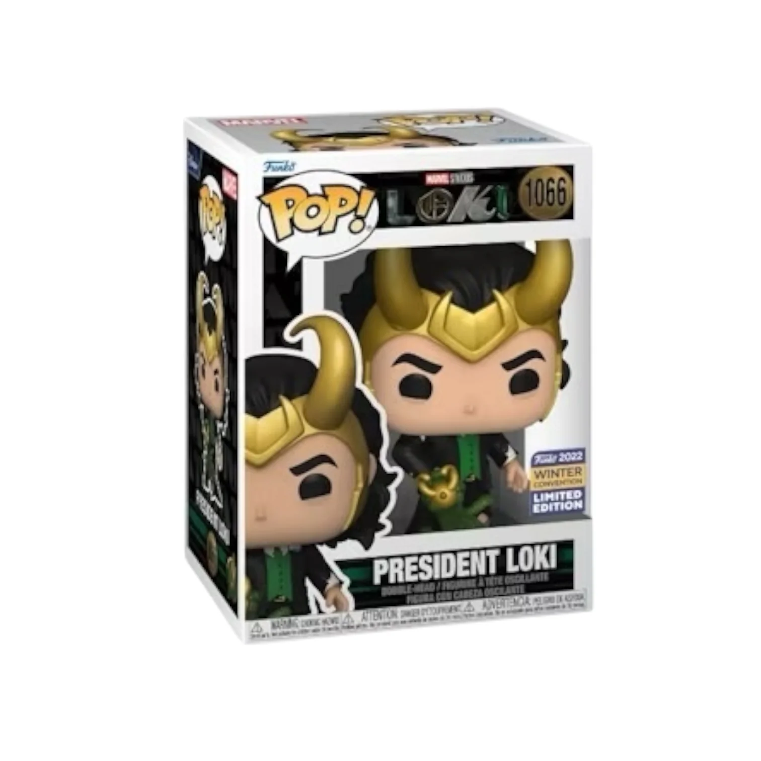President Loki #1066 (w/ Alligator Loki) Funko Pop! - Loki - CCXP 2022 Shared Exclusive