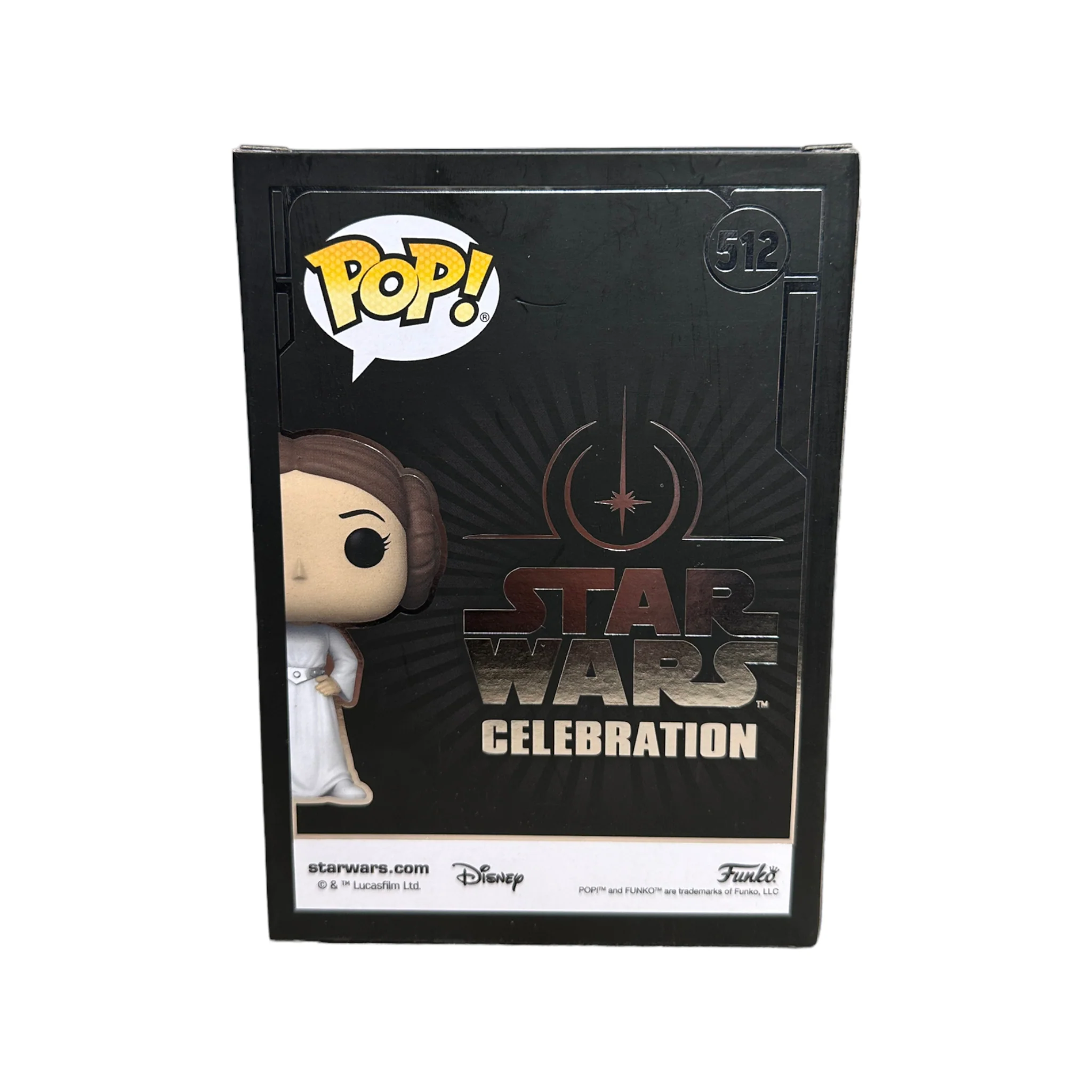 Princess Leia #512 Funko Pop! - Star Wars - Galactic Convention 2022 Exclusive - Condition 8.75/10 - Image 3