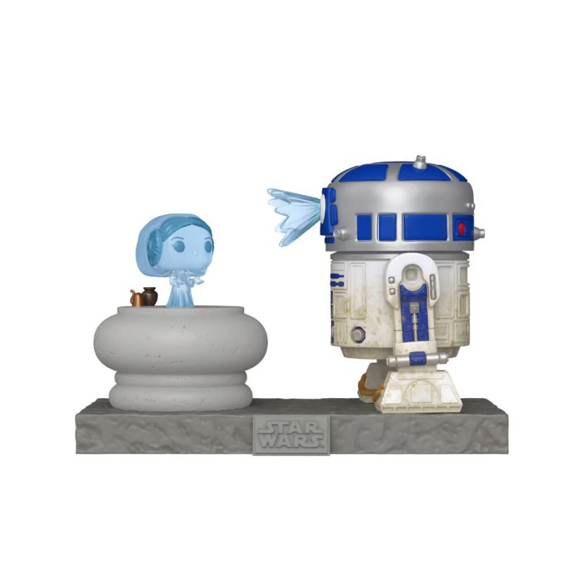 R2-D2 and Princess Leia Hologram #766 Funko Pop Deluxe - Star Wars - Image 2