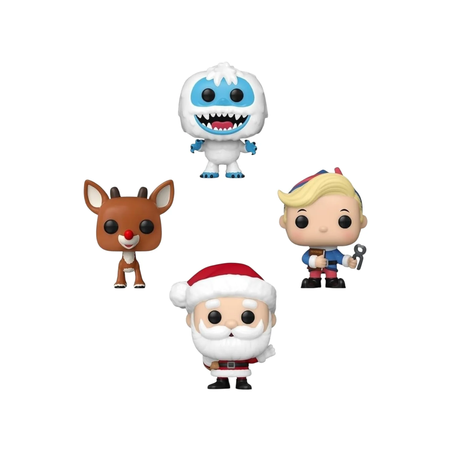 Rudolph the Red-Nosed Reindeer Funko Pocket Pop- Happy Holidays 4 Pack - Image 2