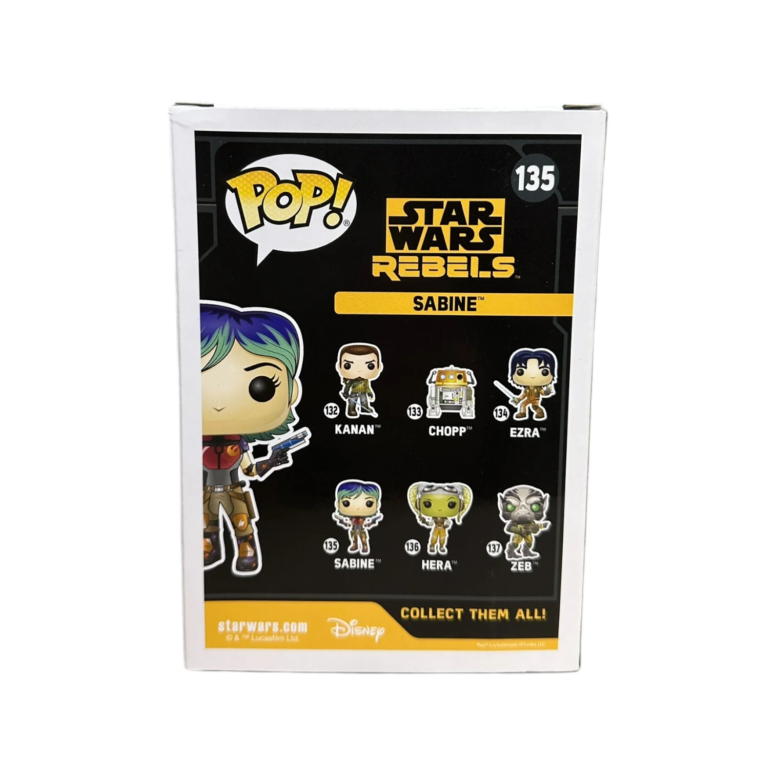 Sabine #135 (Unmasked) Funko Pop! - Star Wars: Rebels - 2016 Pop! - Condition 8.5/10 - Image 3