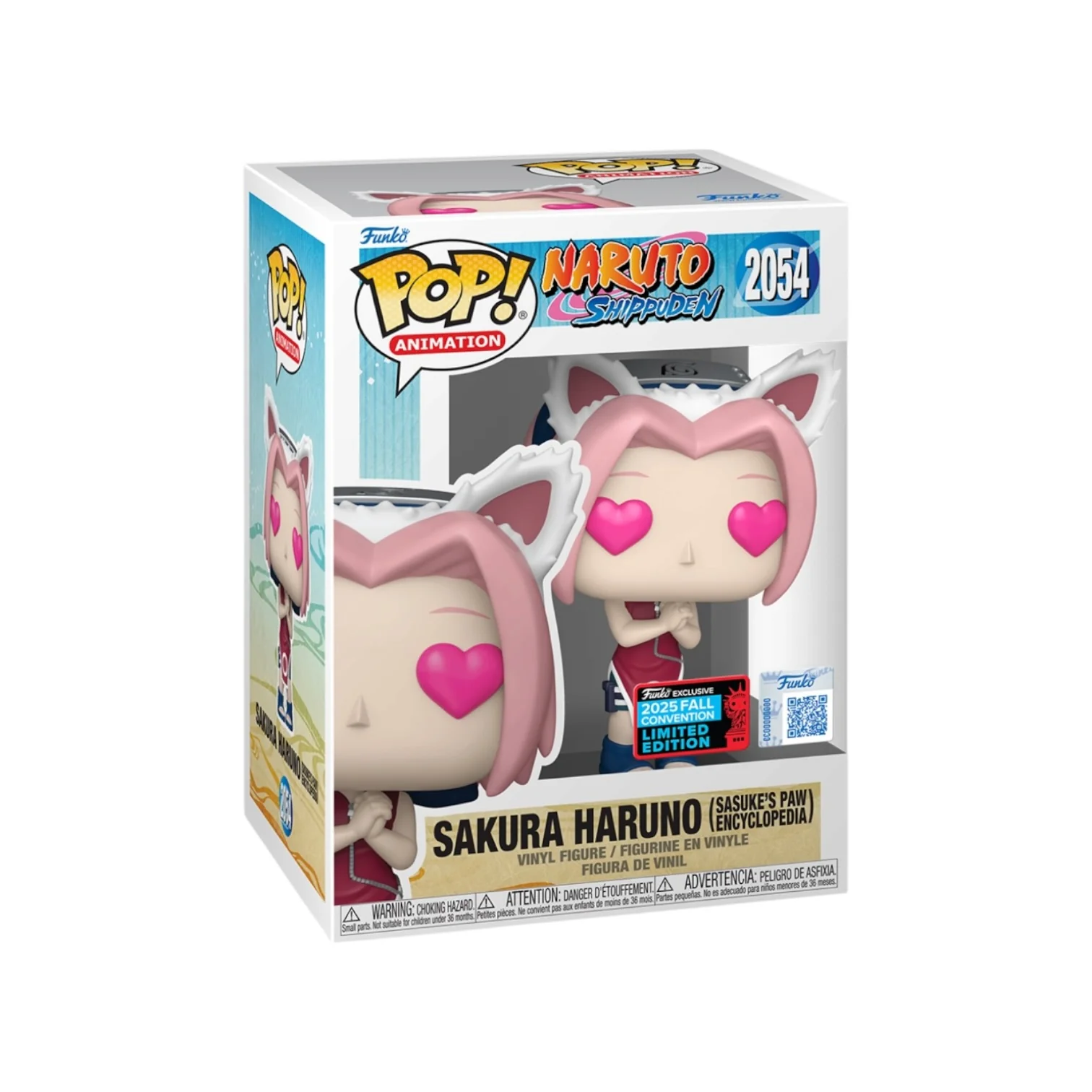 Sakura Haruno (Sasuke's Paw Encyclopedia) #2054 Funko Pop! - Naruto: Shippuden - Fall Convention 2025 Exclusive
