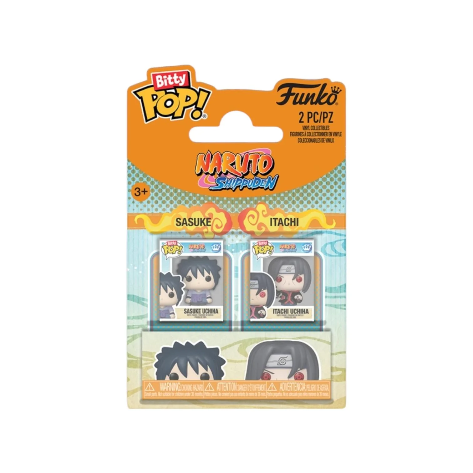 Sasuke Uchiha and Itachi Uchiha 2 pack Bitty Pop - Naruto Shippuden - PREORDER