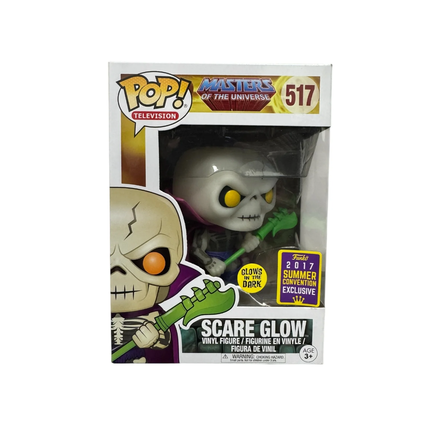 Scare Glow (GITD) #517 Funko Pop! - Masters of the Universe - 2017 SDCC Shared Exclusive - Condition 8/10