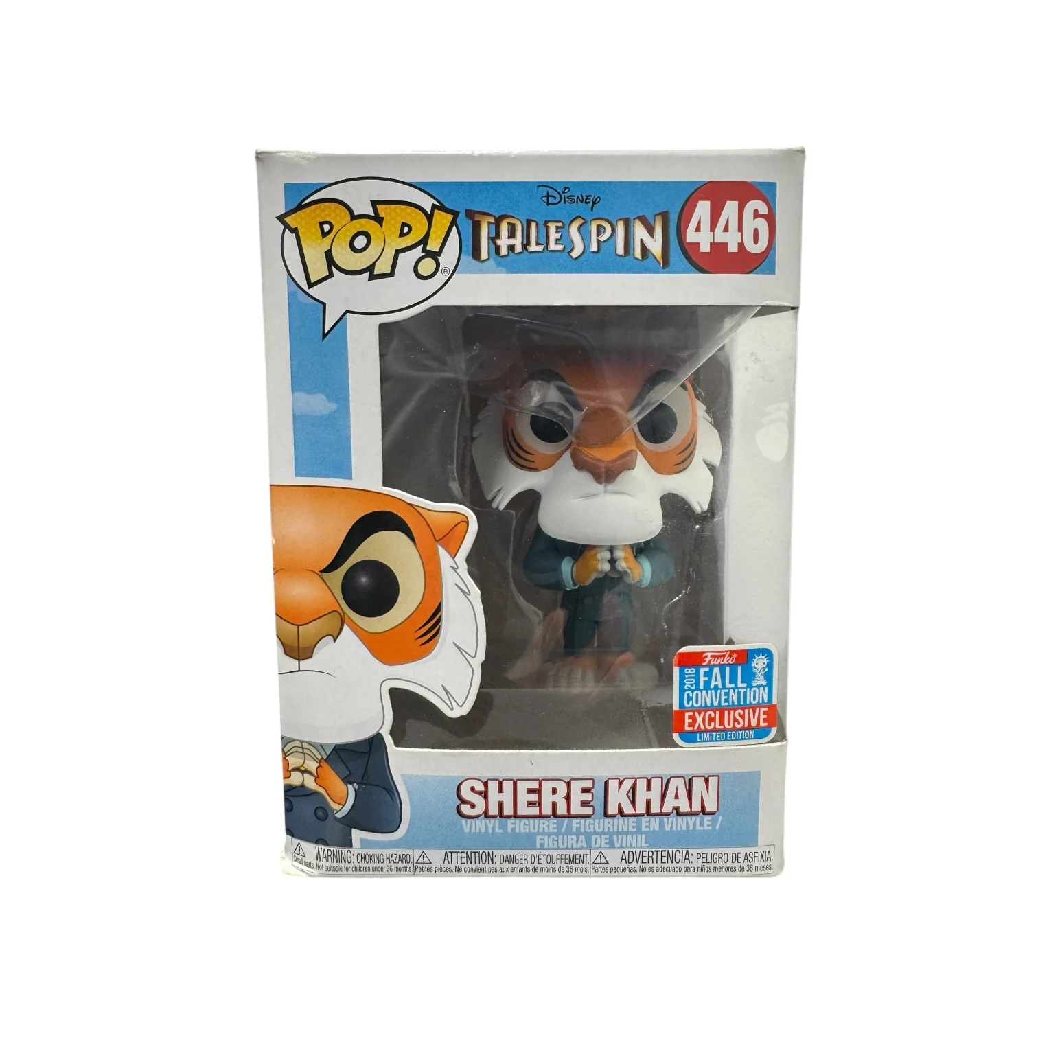Shere Khan #446 Funko Pop! - Disney - Talespin - 2018 NYCC Shared Exclusive - Condition 7/10