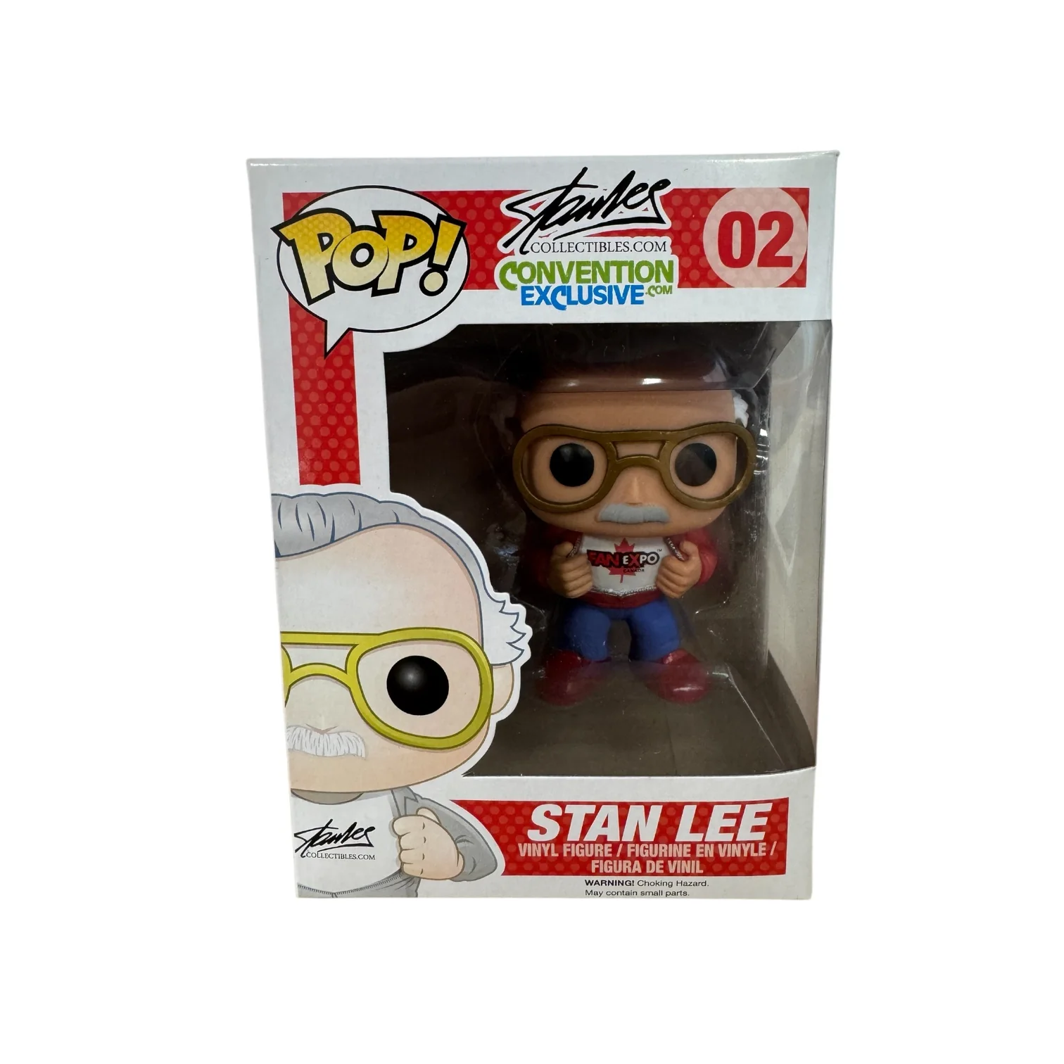 Stan Lee #02 Funko Pop! (Red Shoes) - Stan Lee Collectibles Convention Exclusive - Fan Expo 2014 Canada - Condition 8.75/10