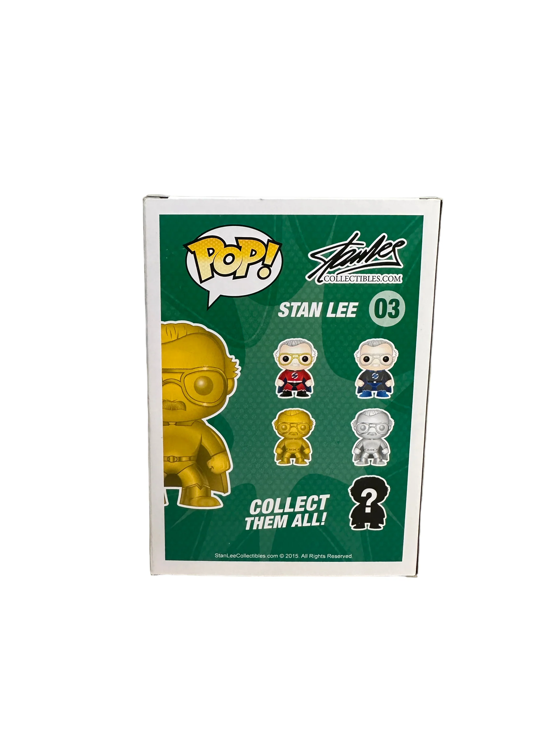 Stan Lee #03 (Superhero Gold) Funko Pop! - Stanleecollectibles.com Exclusive - Condition 7.5/10 - Image 4