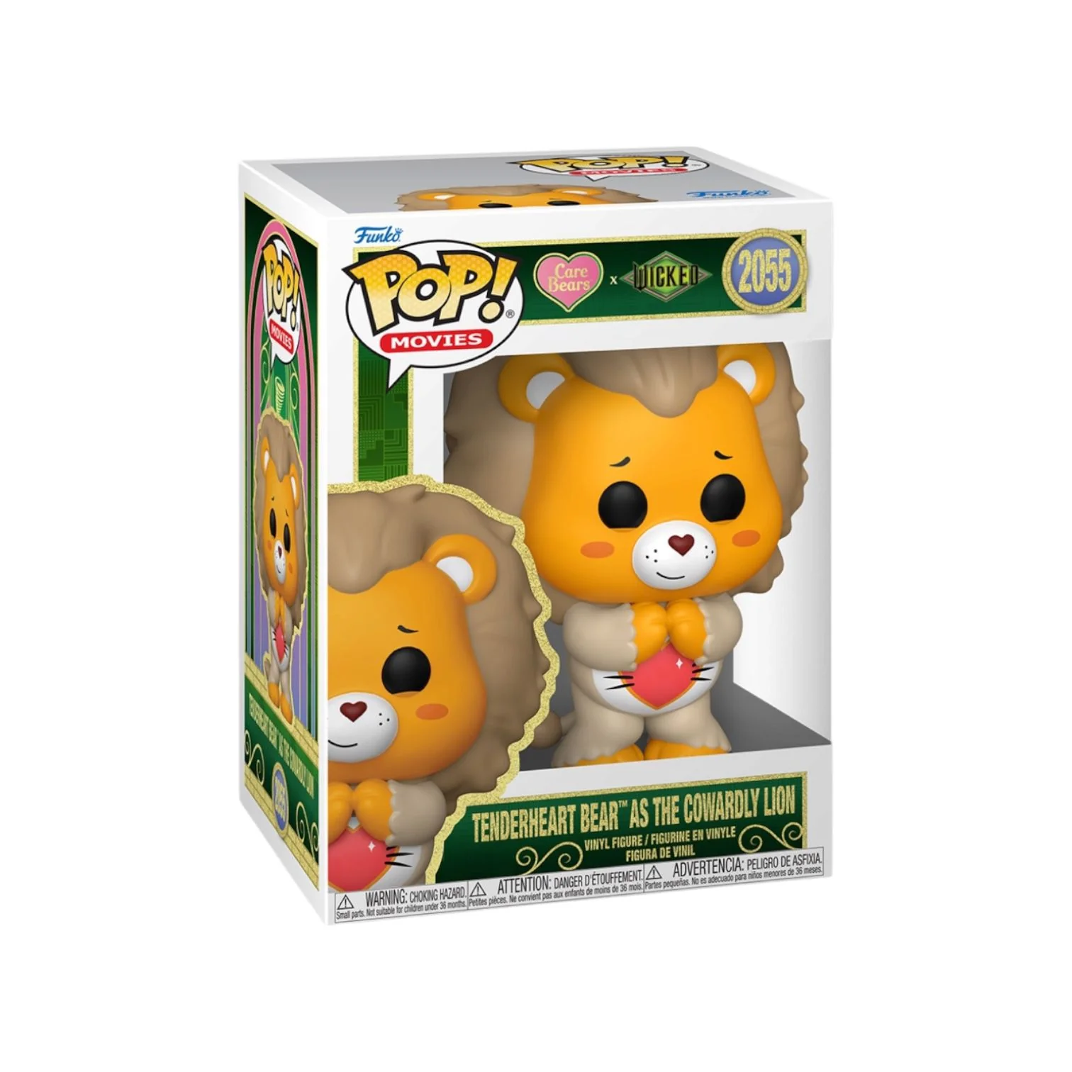 Tenderheart Bear as The Cowardly Lion #2055 Funko Pop - Care Bears X Wicked - PREORDER