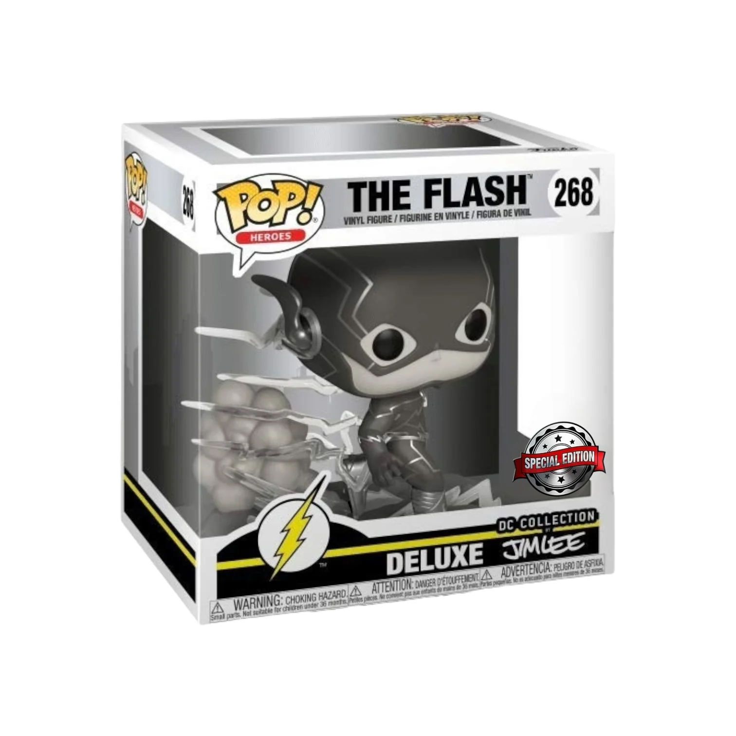 The Flash #268 (Black & White) Deluxe Funko Pop! - DC Collection by Jim Lee - Special Edition