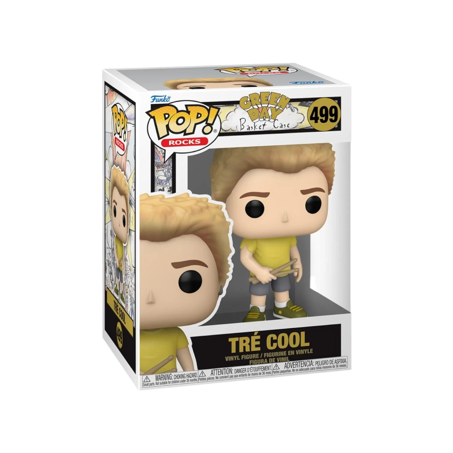 Tré Cool #499 Funko Pop - Green Day: Basket Case - PREORDER