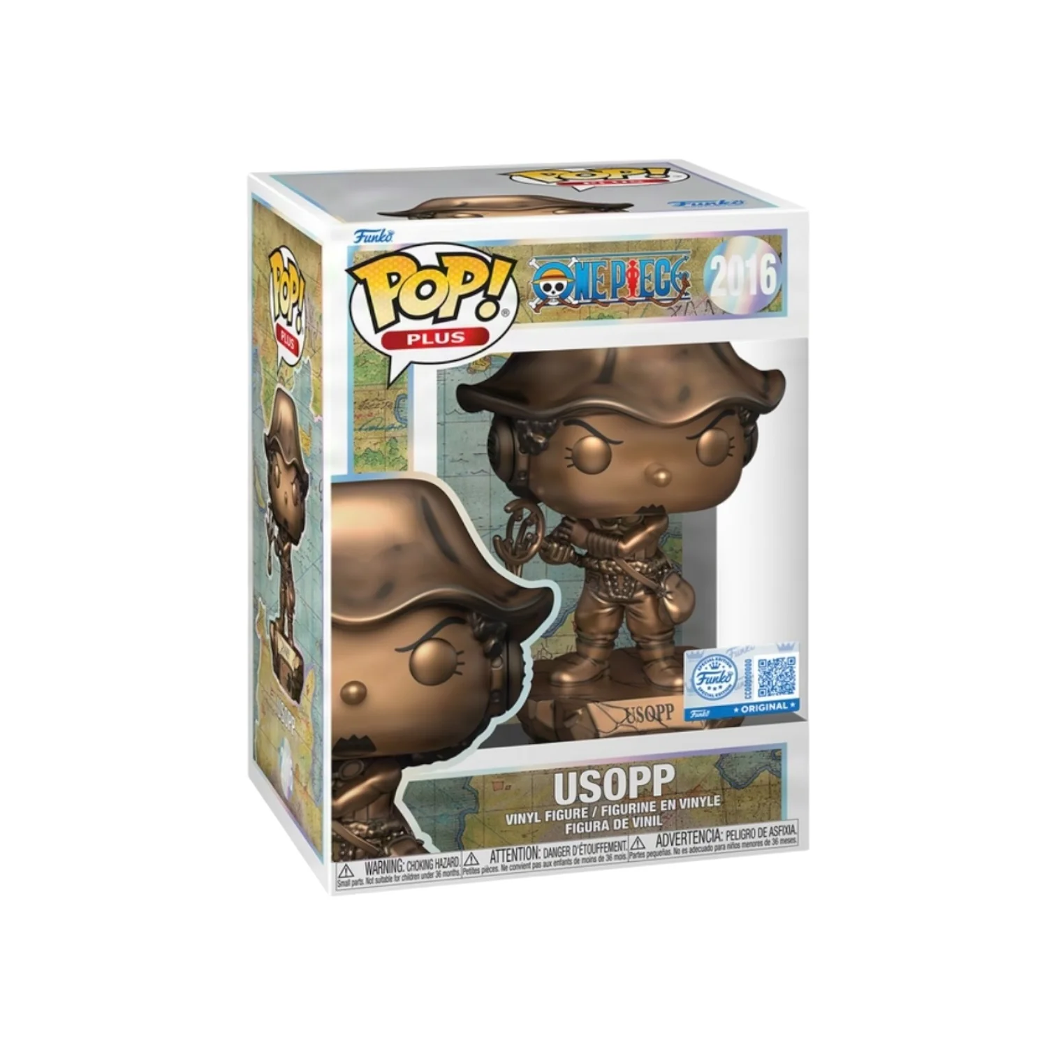 Usopp #2016 (Bronze Statue) Funko Pop! Plus - One Piece - Funko Shop Exclusive