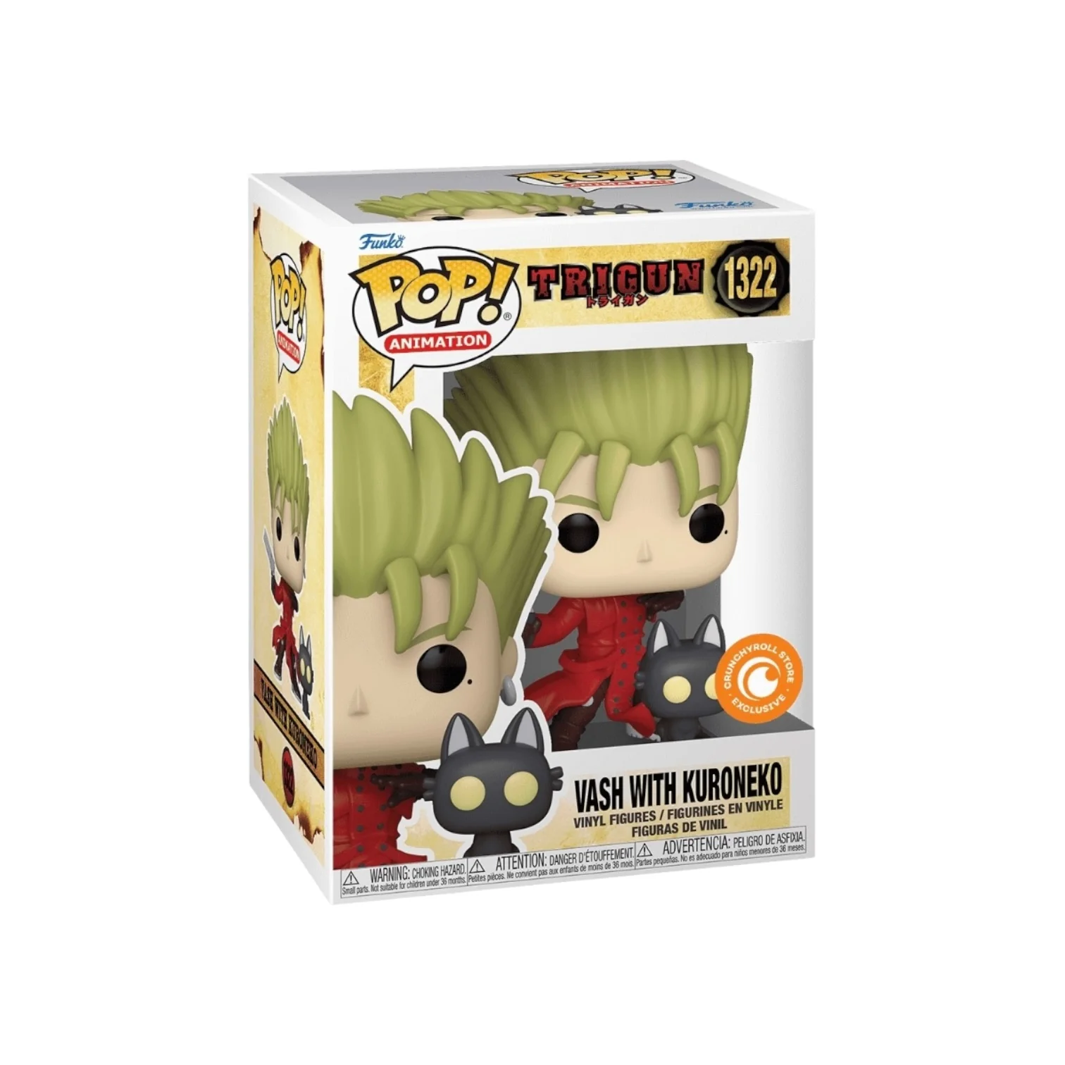 Vash With Kuroneko #1322 Funko Pop! - Trigun - Crunchyroll Store Exclusive