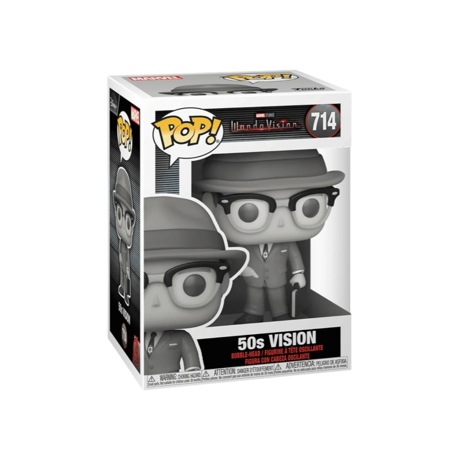 Vision 50s #714 (Black & White) Funko Pop! - WandaVision