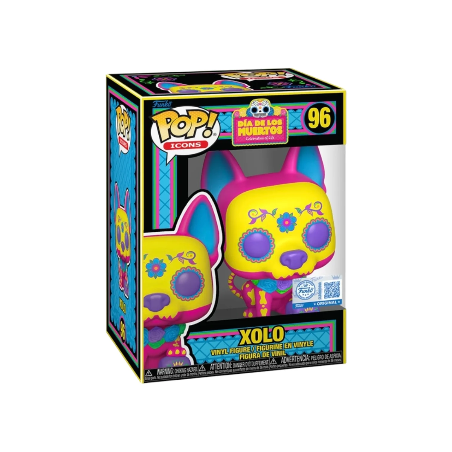 Xolo #96 (Blacklight) Funko Pop! - Dia De Los Muertos - Funko Hollywood Exclusive