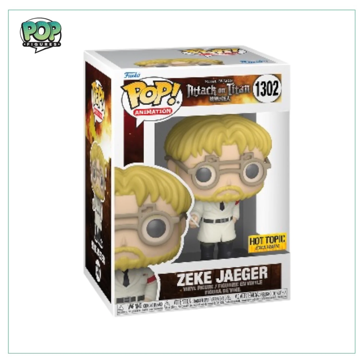 Zeke Jaeger #1302 Funko Pop! - Attack on Titan - Hot Topic Exclusive