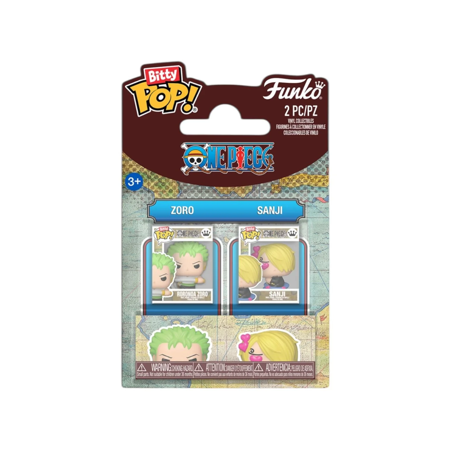 Zoro & Sanji 2 pack Bitty Pop - One Piece - PREORDER - Image 5
